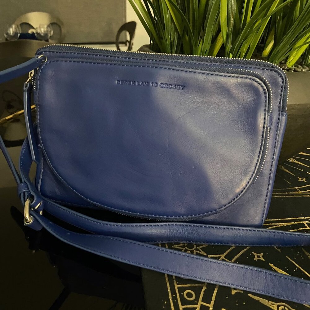 NWT NICE Blue Leather Derek Lam Crossbody Bag